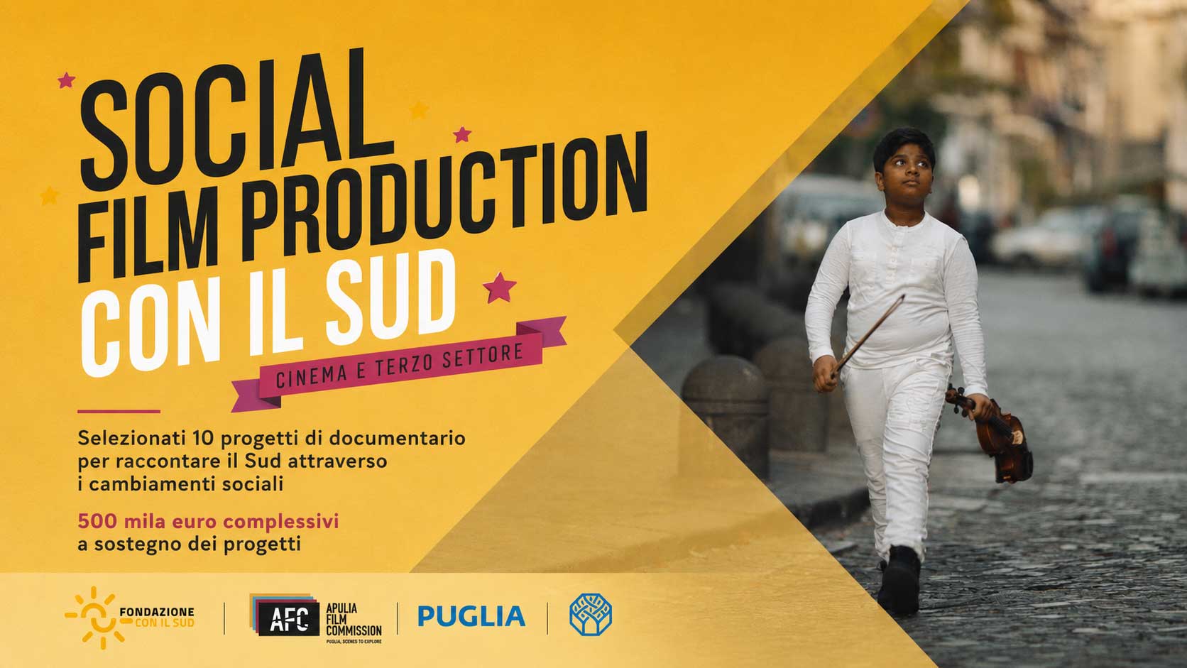 Cinema e Terzo Settore: selezionati i 10 documentari di “Social Film Production Con il Sud”